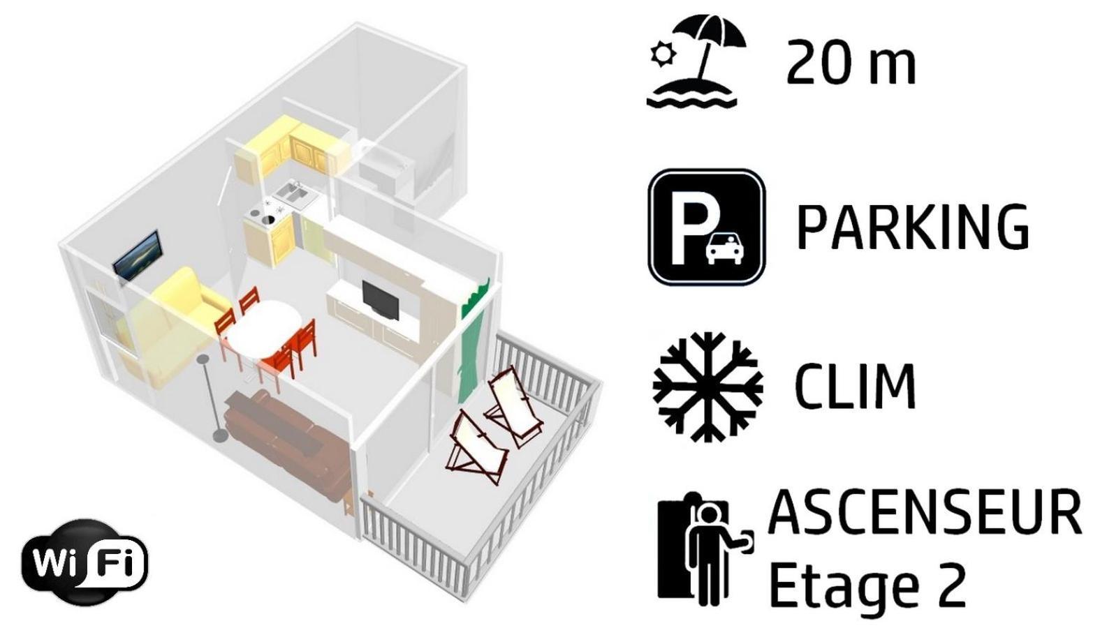 Studio Residence Bona, Vue Hippodrome Et Mer, Clim Ιέρ Εξωτερικό φωτογραφία